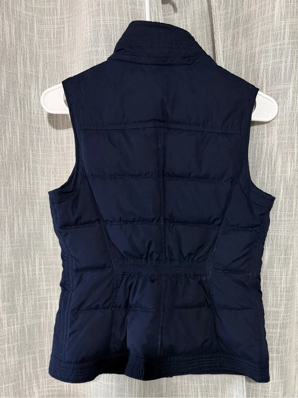 VTG Abercrombie And Fitch Men Small Blue Down Puffer Vest Y2K Sporty Gorpcore